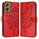 thumbnail image 2 of Funda cartera mariposa para Motorola Moto G06 con soporte y ranuras para tarjetas Rojo, 2 of 6