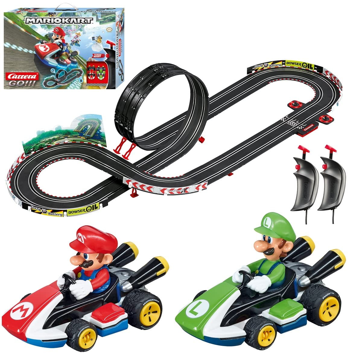 Set De Pista De Carreras De Juguete Para Tragaperras Mario Kart A Escala 1:43