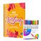 thumbnail image 1 of Set Libro Lettering 64 Páginas + 12 Plumones Doble Punta, 1 of 3