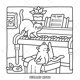 thumbnail image 5 of Libro de colorear Harmo Press Gatos Traviesos: Cattitude, 5 of 8