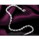 thumbnail image 3 of Pulsera torbillon plata 925 4mm 21cm chapado en plata hombre, 3 of 3