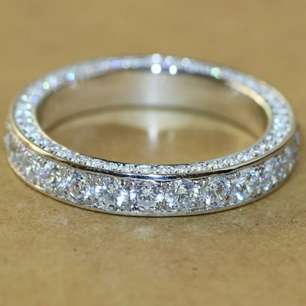 1pc Exquisite Women's Fashion Bride Engagement Wedding Band Ring - Perfect Anniversary Christmas Gift Jewelry - Available in Sizes 5-11