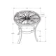 thumbnail image 4 of Mesa decorativa Monarch Specialties, negra martillada con tapa de cristal, 4 of 4