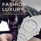 thumbnail image 4 of Reloj FANMIS Luxury Crystal Diamond Quartz de acero inoxidable, 4 of 7