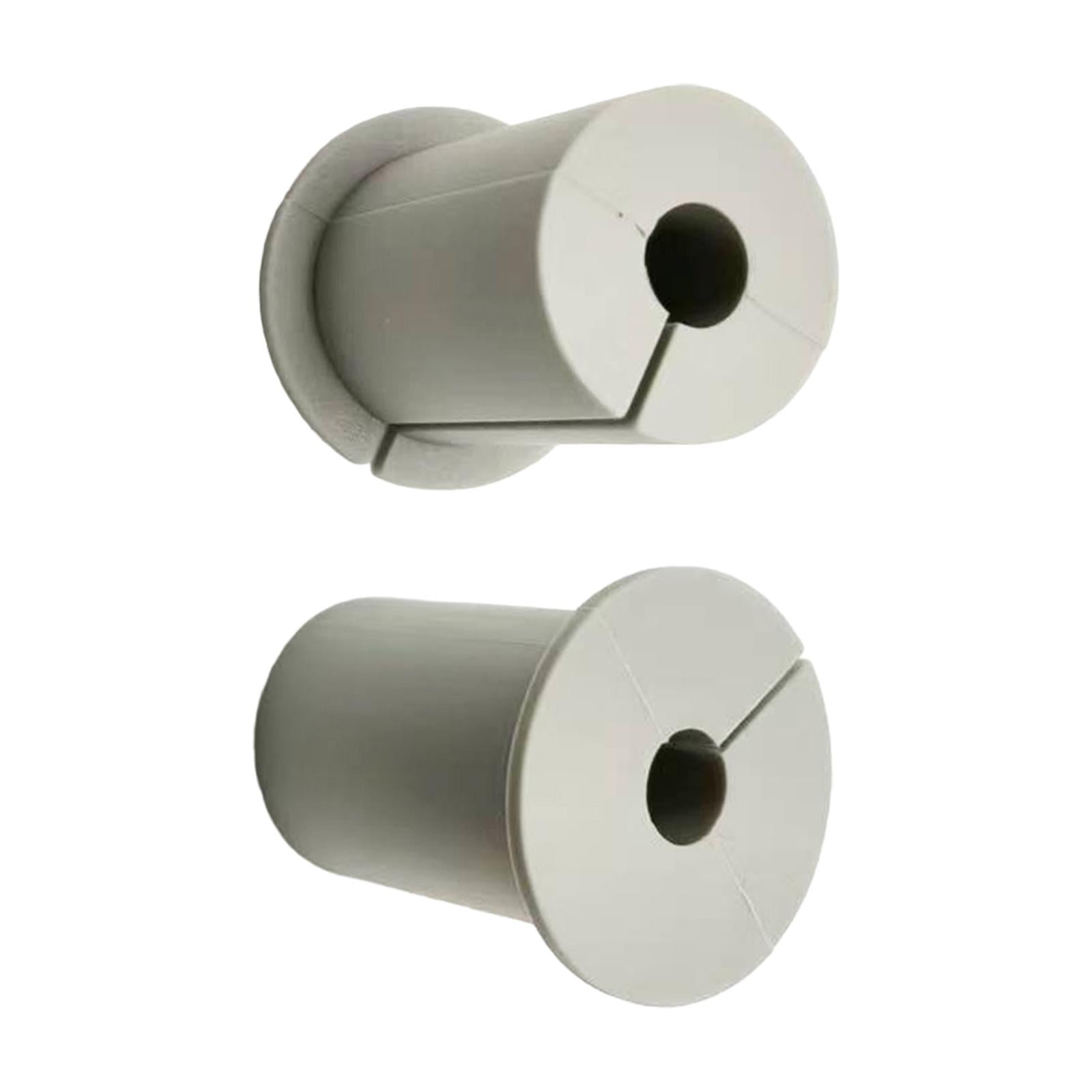 Bothyi - Juego De 2 Clips Para Cables, Kit De Enrutamiento De Cables Para Muebles, Enrutador De Cables Con Orificio Para Cables, Color Gris