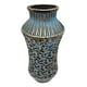 thumbnail image 2 of Florero Jarron Ceramica Diseño Nordico Azul Dorado Grande, 2 of 4