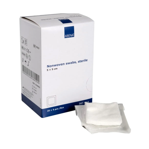 Gasa No Tejida Estéril 5X5 - Caja De 125 Unidades - Abena