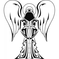 Rienda Libre Graphics - Decomural Tribal Angel Ws-17824