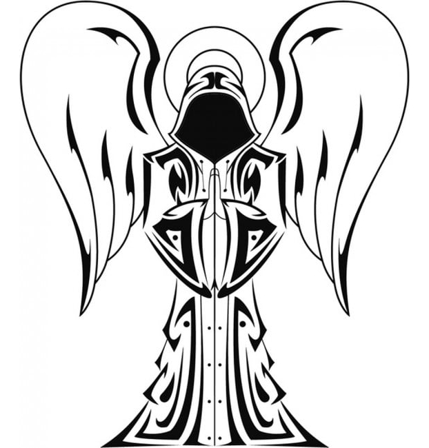 Rienda Libre Graphics - Decomural Tribal Angel Ws-17824