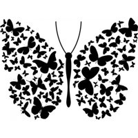 Rienda Libre Graphics - Decomural Butterfly Butterflies Ws-18793