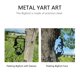 thumbnail image 3 of Yard Art Qikafan Peeping Bigfoot de metal para decoración de jardín, juego de 2 unidades, 3 of 8