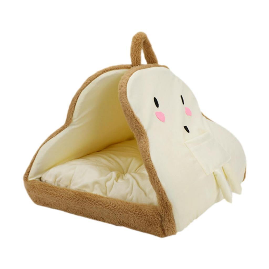 Ioensy - Cama Para Perros Y Gatos, Perrera Lavable, Nido De Otoño E Invierno Para Gatos Caniche, Chihuahua, Beige, S