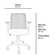 thumbnail image 4 of Silla De Escritorio Cuba Media Brazos Fijos, 4 of 4