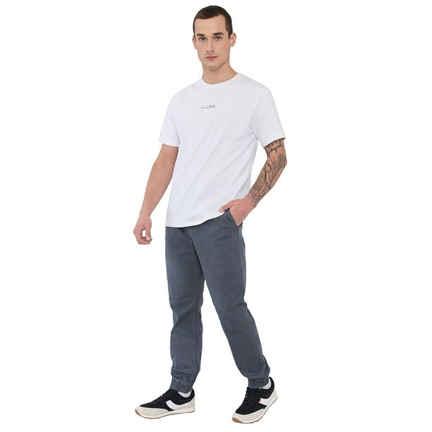 Pantalón Hombre Jogger Fit Gris Oscuro Twill Corona