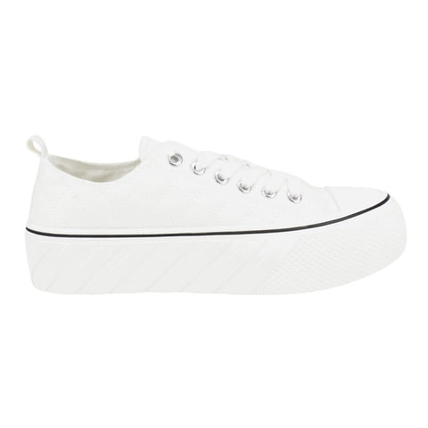 Zapatilla New Walk Lona Cruzado Blanco