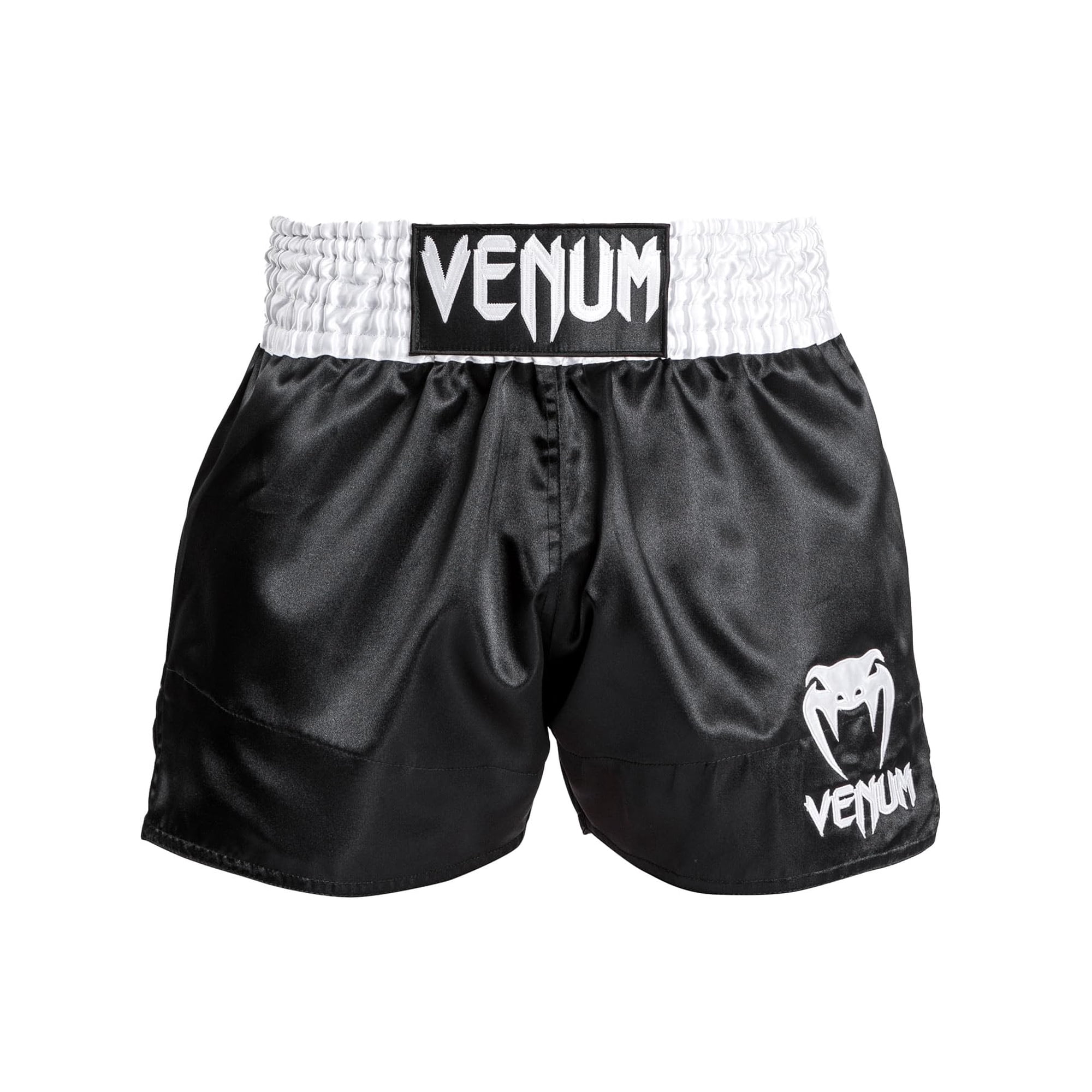 Pantalón Corto De Muay Thai Venum Classic Negro/blanco/blanco