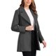 thumbnail image 4 of INSPIRE CHIC Abrigo Elegante para Mujer con Cuello de Chal Entallado, Abrigo Largo de Invierno con Botonadura Simple L Gris Oscuro, 4 of 6