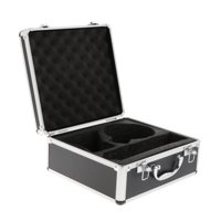Bothyi - Maleta De Micrófono De Aluminio Portátil Con Asa, Caja De Almacenamiento De Equipo De Micrófono Profesional, 25X28,5X13Cm