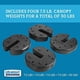 thumbnail image 3 of Canopy Weights US Weight Tailgater, diseño sin pellizcos, 30 libras, 3 of 24