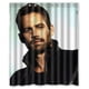 thumbnail image 1 of Cortina de ducha de Paul Walker The Fast and the Furious, juego de cortinas de baño con ganchos, tamaño 60 x 72 pulgadas, 1 of 3