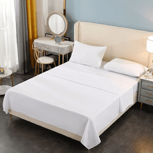 Genérico - Juego Sabana 200 Hilos 2 Plazas 4 Piezas