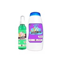 Mascokits - Kit Para Perro Y Gato Shampoo Seco + Colonia Mango-Fruitilicious