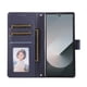 thumbnail image 4 of Funda Cartera para Samsung Galaxy Z Fold7 con Tarjetero, Soporte y Cordón - Protección Azul, 4 of 5