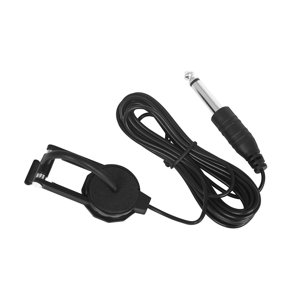 Magideal - Pastilla Piezoeléctrica De Micrófono De Contacto Con Clip, Pastilla De Contacto Piezoeléctrica De Audio De Salida De 2,8 M Y 6,35 Mm Para Guitarra Acú