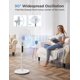 thumbnail image 5 of Ventilador de pie con pedestal PELONIS 16 oscilante con mando a distancia, color blanco, 5 of 7