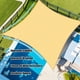 thumbnail image 5 of Malla sombra Amagenix Sun 4.9 m x 4.9 m con borde curvo y bloqueo UV del 95%, 5 of 7