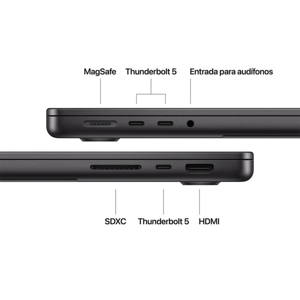 MacBook Pro 14/ M4 Pro 12C/ GPU 16C/ 24GB RAM/ 512GB negro