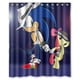 thumbnail image 1 of Cortina de ducha Sonic The Hedgehog Michael Jackson, juego de cortina de baño con ganchos, tamaño 60 x 72 pulgadas, 1 of 3