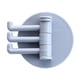 thumbnail image 1 of 4pcs 3-Arm Swivel Hook, Maximize Space In Your Bathroom Or RV With This Folding Towel Sticky Hook!, Bathroom Accessories, 1 of 5