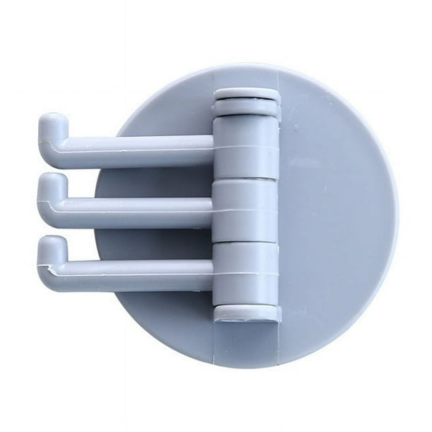 4pcs 3-Arm Swivel Hook, Maximize Space In Your Bathroom Or RV With This Folding Towel Sticky Hook!, Bathroom Accessories