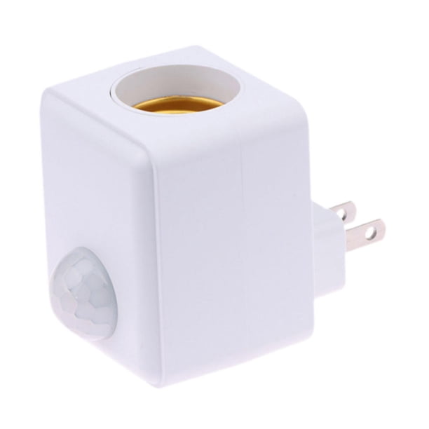 Base de lámpara Detección de movimiento Detección infrarroja Base de luz Enchufe de pared Portalámparas E27 Enchufe de detección inteligente Fácil