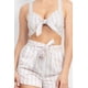 thumbnail image 2 of Conjunto de Top Corto a Rayas con Lazo Delantero y Shorts con Cinturón, 2 of 5