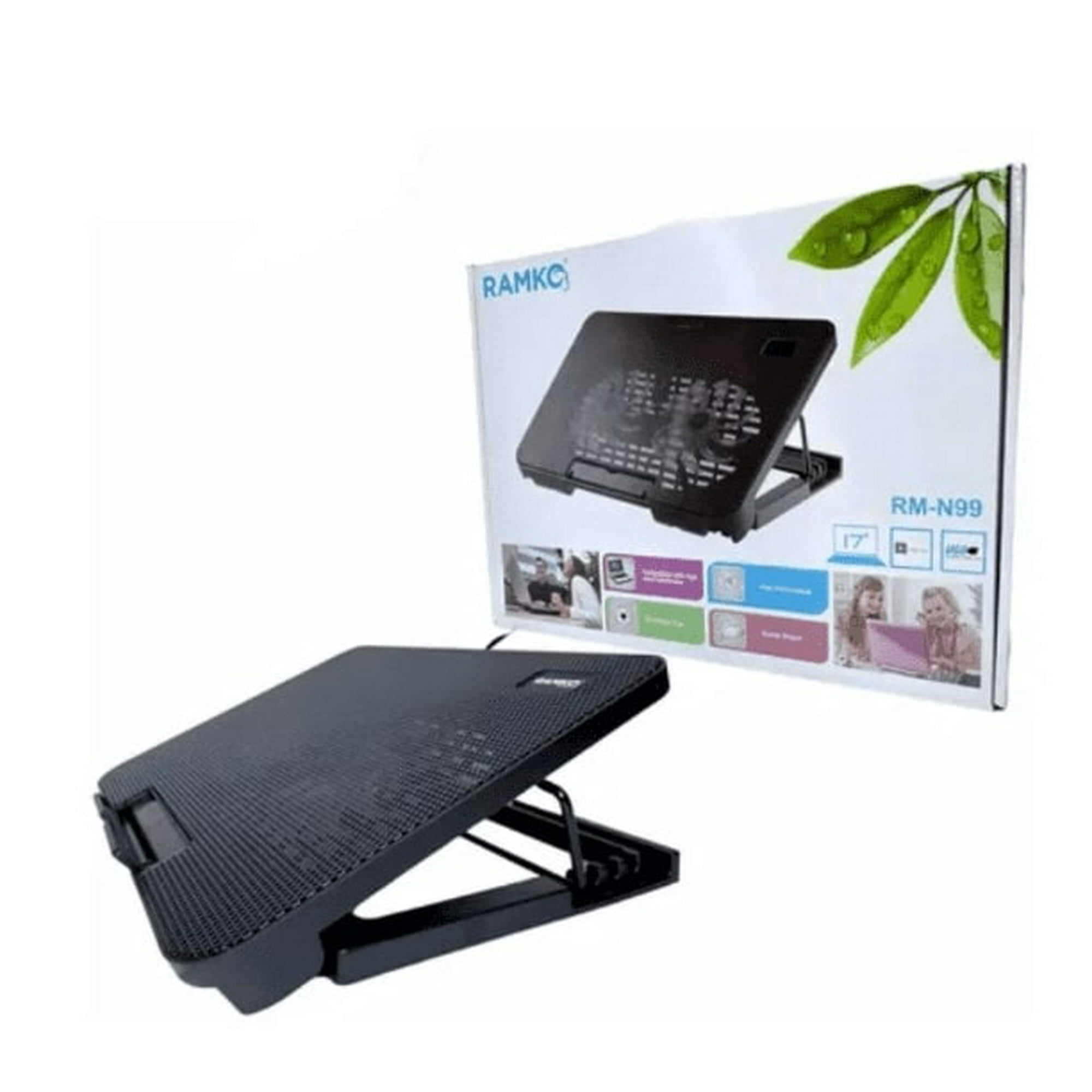 Genérico - Ventilador Notebook 17 Reclinable Iluminado N99