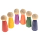 thumbnail image 1 of 6 Piezas Montessori Rainbow Peg Dolls Figuras de Personas Pequeñas Juego de Imaginación Educativo para DIY Craft Graffiti Juguetes Decoración Niños Ni, 1 of 5