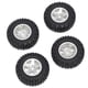 thumbnail image 2 of 4pcs 1/24 RC Ruedas De Orugas Neumáticos Aptos Para Axial SCX24 00002 00001 Plata A, 2 of 5