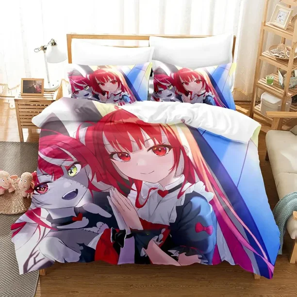 Kureiji Ollie KUREIJI OLLIE Bedding Set Boys Girls Duvet Cover Pillowcase Bed Kid Adult Home Textileextile Bed Sheets