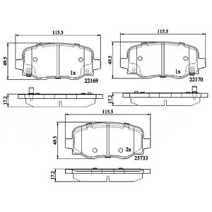 Pastillas Freno Para Auto Comline Cbp32303