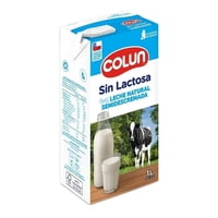 Pack Leche Semidescremada Sin Lactosa Colun, 12 Un De 1 L