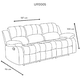 thumbnail image 3 of Sofá 3 Cuerpos Reclinable Moderno Thompson Pu + Microfibra, 3 of 8