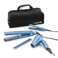 Babyliss Pro - Kit Travel Babylisspro 4 Unidades Plancha Ionica 32Mm+Sec+Plan Mini