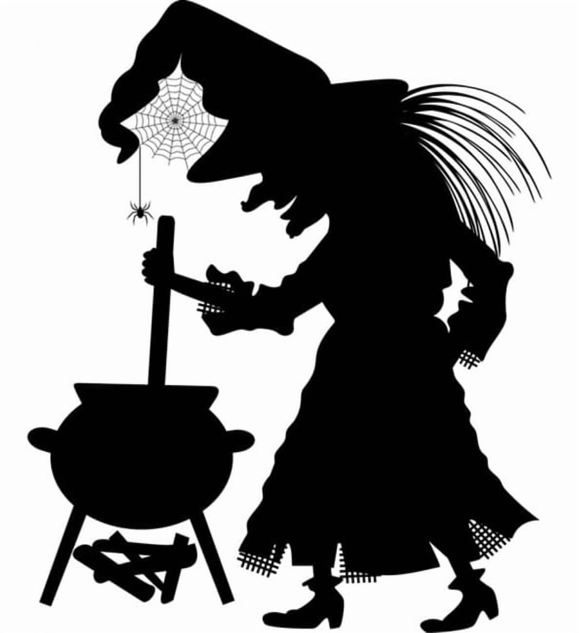 Rienda Libre Graphics - Decomural Witch Cauldron Halloween Ws-17792