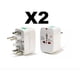 thumbnail image 2 of Pack X2 Enchufe Y Adaptador Universal Viajero Internacional, 2 of 3