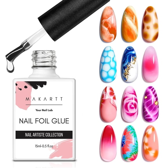 Pegamento para Foil de Uñas Makartt 15 ml Adhesión Fuerte UV LED