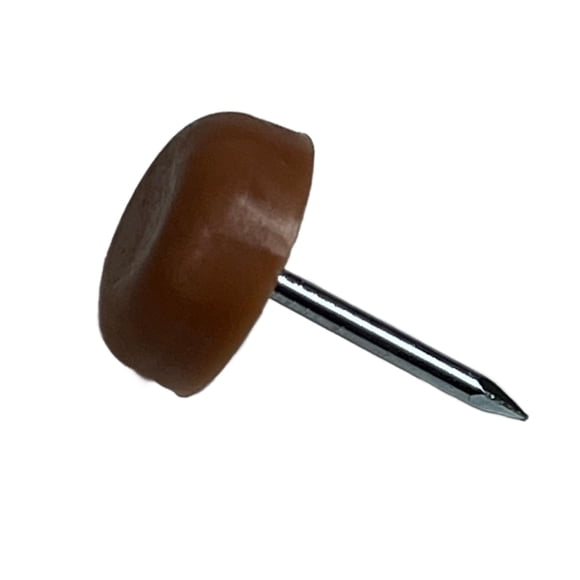Deslizadores Para Muebles De 1 Marrones Con Clavo Paquete De 20