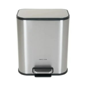 Basurero 5L Con Pedal Mate Y Anti Huellas Simple Cook