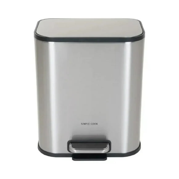 Basurero 5L con Pedal Mate y Anti Huellas Simple Cook